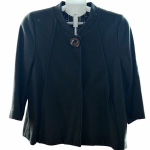 Vintage Très Beau Max Tulle Cropped Black Jacket – Size L